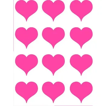 Engross Nažehlovací neonový obrázek - Srdce růžová