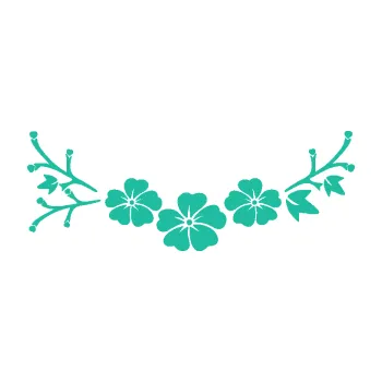 Samolepící dekorace Květina dekor 044 levá (25 - tyrkysová) SAMOLEPKA NA AUTO, NÁLEPKA, FÓLIE, POLEP, TUNING, VLASTNÍ TEXT, TISK, AUTOSAMOLEPKY.cz, POLEPY, OBRÁZEK, LOGO, 3D STICKERS