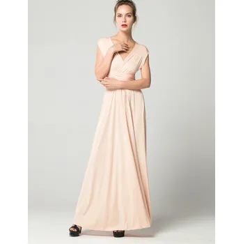 Dámské šaty Dlouhé zavinovací šaty "Multi Wrap" Barva: champagne, Velikost: M