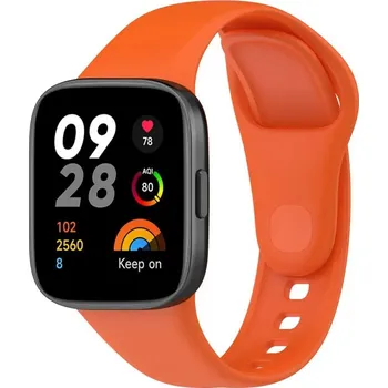 Příslušenství k chytrým hodinkám eses Silikonový řemínek pro Xiaomi Redmi Watch 3 - Oranžový