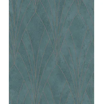 Tapeta Zelená geometrická tapeta na zeď, Art Deco, L85604, Elegance, Ugepa