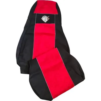 Potah sedadla Autopotahy textilní pro SCANIA R, černo-červená barva (č. 139)