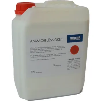 Krbová obestavba Ortner tekutina na rozmíchávání 5 L (Anmachflüssigkeit)