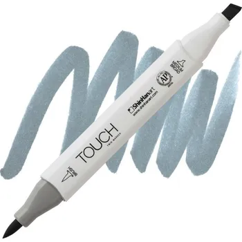 Lihová fixa TOUCH oboustranná Brush & Chisel, BG5 Blue grey