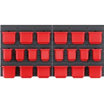 Organizér závěsný s 20 boxy, 800 x 165 x 400 mm