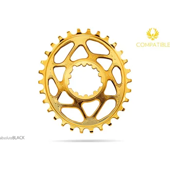 Převodník na kolo SRAM OVAL 34T offset 6mm zlatá (GXP)