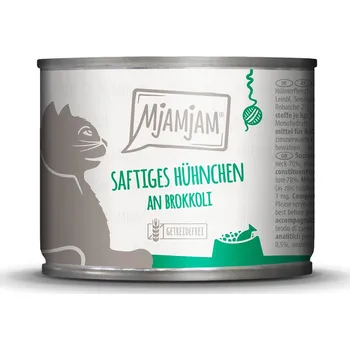 Krmivo pro kočku MjAMjAM šťavnaté kuře s brokolicí 24 × 200 g