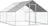 Agrofortel Venkovní klec s plachtou sedlová střecha, 4 x 3 x 2 m
