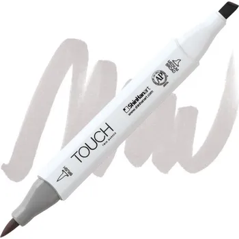 Lihová fixa TOUCH oboustranná Brush & Chisel, WG1 Warm grey