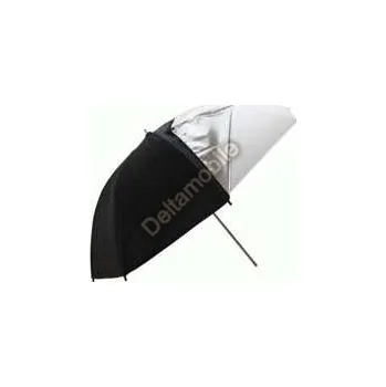 Fotoateliérová technika Studiový fotografický deštník 83cm stříbrný-černý-bílý