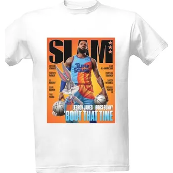 Tričko s potiskem BASKETBALOVÝ NBA POTISK SLAM LeBRON JAMES pánské