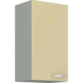 Kuchyňská skříňka Nábytek PEGAS s.r.o. Kuchyňská horní skříňka KARPO 40 G 72 1F, krémový lesk/šedá