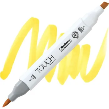 Lihová fixa TOUCH oboustranná Brush & Chisel, Y35 Lemon yellow