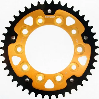 Řetězová sada pro motocykl Rozeta SUPERSPROX STEALTH RST-1304:43-GLD zlatá 43 zubů, 525