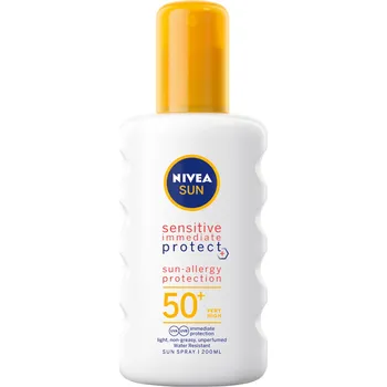 Přípravek na opalování Nivea Sun Sensitive sprej na opalování SPF50+ 200 ml