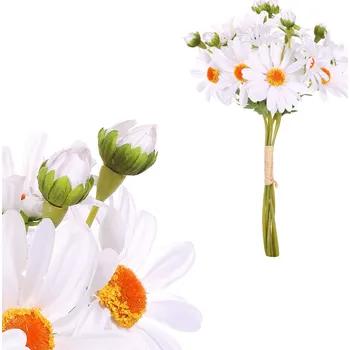 umělá květina Autronic Kopretina KT7050 WT bílá