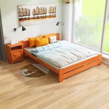 Postel Maxi Postel z masivu Union 120 x 200 cm - barva Olše + matrace Relax ROŠT ZDARMA