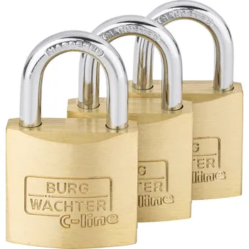 Visací zámek Burg Wächter 6371 visací zámek 30.00 mm zámky se stejným klíčem mosaz na klíč