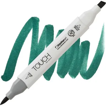 Lihová fixa TOUCH oboustranná Brush & Chisel, BG50 Forest green