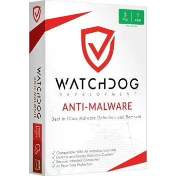 Software Watchdog Anti-Malware (3 zařízení / 1 rok)