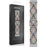 Textilní řemínek ALIGATOR 22mm, růžovo-šedý