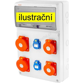modulární přístroj a rozvaděč v840 - ZSF20202000.0 /3952 Zásuvková skříň IP44 jištěná bez chrániče