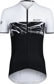 cyklistický dres Force Art Lady 90013146 černý/bílý XXL