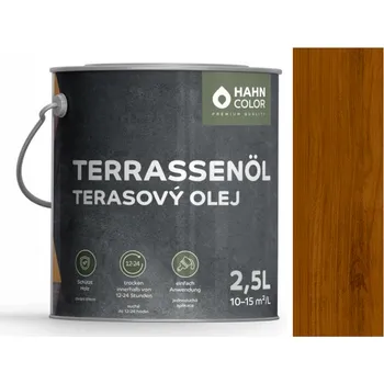 Olej na dřevo Hahn Color TERASOVÝ OLEJ TO-08 Ořech - Nussbaum Velikost balení: 0,75L