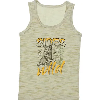 EVONA a.s. Chlapecký nátělník se širokými ramínky B béžová - TILKO CHL B BÉŽOVÁ 146