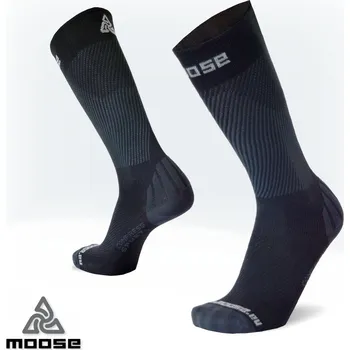 Pánské ponožky COMPRESS SPURT kompresní ponožky Moose černá XS