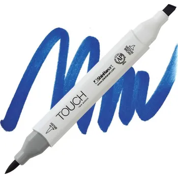 Lihová fixa TOUCH oboustranná Brush & Chisel, PB72 Napoleon blue