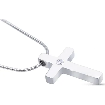 Řetízek Ellami TOKIO 1794 Řetízek z chirurgické oceli s přívěskem,křížek se zirkonem Ellami