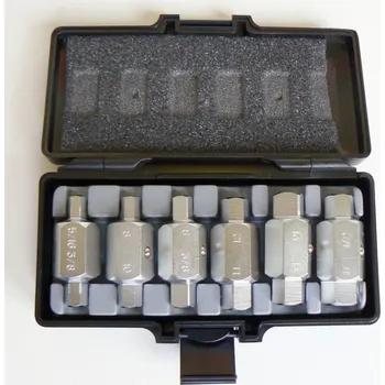 Dílna Klíče zástrčné na olejové výpustě, 4 a 6 hran, sada 6 dílů, Triumf