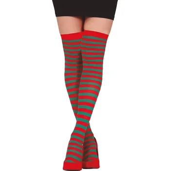 Karnevalový kostým Guirca Vánoční punčochy - červenozelené