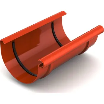 okap BRYZA Spojka žlabu plastová Ø 75 mm, Cihlově červená RAL 8004