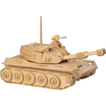 3D puzzle Woodcraft construction kit Woodcraft Dřevěné 3D puzzle Tank