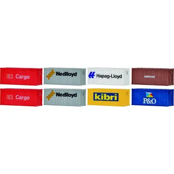 Modelová železnice KIBRI 10924 H0 Stavebnice - kontejner 20" Htt 6/251 8ks KI10924