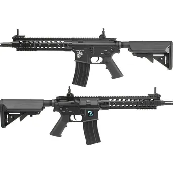 Airsoftová zbraň E&C Airsoftová zbraň SR16-E3 URX3 10”s tlumičem - černá (EC-317SE)