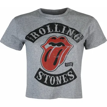 Dámské tričko Tričko metal dámské Rolling Stones - Tour 78 Lady GREY - ROCK OFF - RSCT52LG