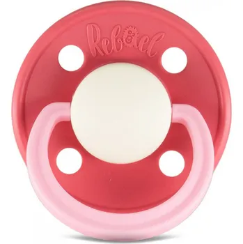 Dudlík Rebael z přírodního kaučuku 1 ks - Hot Pearly Flamingo 0-6 měsíců (velikost 1)