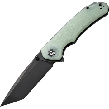 kapesní nůž Zavírací nůž Civivi Brazen Black Stonewash Tanto Jade G10