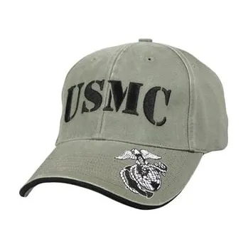 Kšiltovka Čepice VINTAGE USMC OLIV