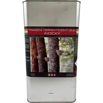 Olej na dřevo Terpentýn - Terpentýnový olej indický 4,5lt BBB BARVY OLE TER IND 04500