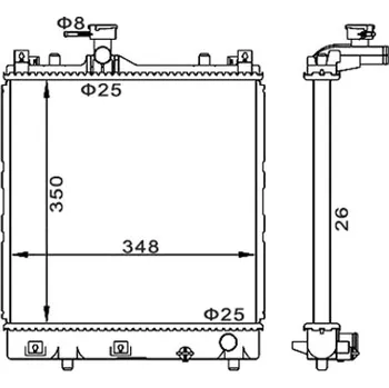 Chladič motoru Chladič, chlazení motoru HART 611 845