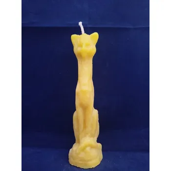 Svíčka Svíčka figurální Kočka žlutá