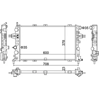 Chladič motoru Chladič, chlazení motoru HART 612 356