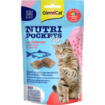 Pamlsek pro kočku GIMCAT Nutri pockets losos 60g