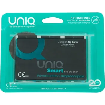 Kondom Kondom UNIQ SMART 3 ks - s kupónem KUP15 cena 229 Kč + extra diskrétní expedice