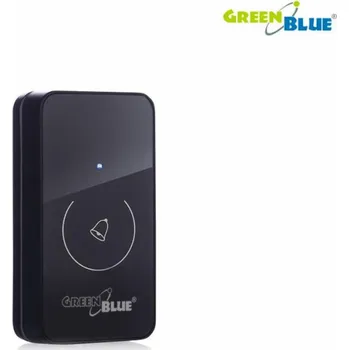 Domovní zvonek GreenBlue bezdrátový vysílač zvonku černý (GB113)