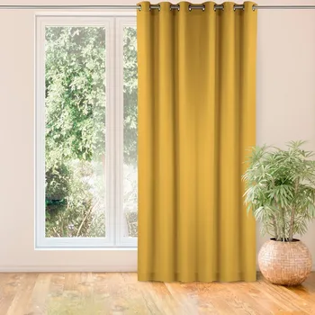 Závěs HOMDE Carmena hořčicový 150x175 cm